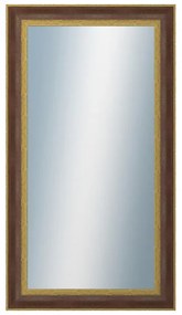 DANTIK - Zrkadlo v rámu, rozmer s rámom 50x90 cm z lišty ZVRATNÁ červenozlatá plast (3069)