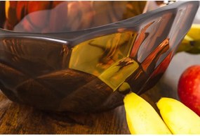 KRIŠTÁĽOVÁ MISKA BOHEMIA HONEY COMB SMOKEY 405MM