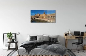 Sklenený obraz Spain Old Market City 120x60 cm