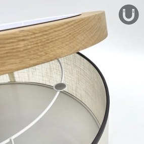 Brilagi - LED Stropné svietidlo BELLADONNA 2xE27/15W/230V pr. 40 cm krémová/dub