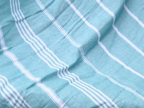 Plážová osuška FARAO 90 x 180 cm, tyrkysová, 70% bavlna | 30% polyester