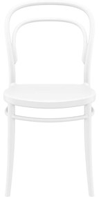 MARIE záhradná stolička bez podrúčok white