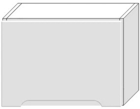 Skrinka do kuchyne Zoya W50okgr Biely hrášok / Biely