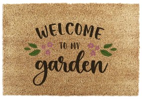 Rohožka z kokosového vlákna 60x90 cm Welcome to My Garden – Artsy Doormats