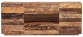 furniture-nabytek.cz - Masívny príborník Oldwood z recyklovaného dreva, lakovaný, prírodná farba – 180×40×75 cm