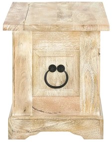 furniture-nabytek.cz - Masívna truhlica Patina z mangového dreva, lakovaná, prírodná farba – 80×45×50 cm