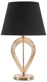 Čierna stolová lampa Mauro Ferretti Maxt, ø 32,5 cm