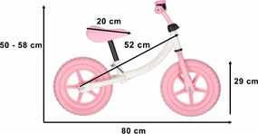 KIK Trike Fix Balance detské odrážadlo, ružové