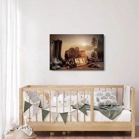 Obraz - Rybárske zátišie (90x60 cm)