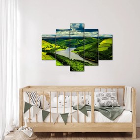 Obraz - Zelená krajina (150x105 cm)