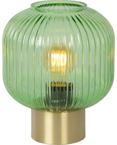 Lucide 45586/20/33 - Stolná lampa MALOTO 1xE27/40W/230V zelená/zlatá
