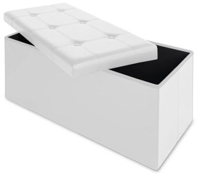 InternetovaZahrada - Úložný box biely - 80 x 40 x 40 cm