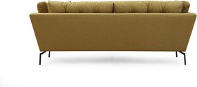 Třímístná pohovka Mapa 214 cm žluto-zelená