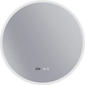 Erga Deam, okrúhle LED zrkadlo 80cm, 3 farby svetla, predné osvetlenie, vyhrievacia podložka proti zapareniu, ERG-V01-Deam-8080-CL