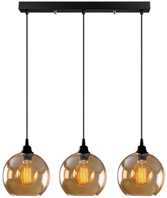 Luster na lanku GOLD 3xE27/40W/230V
