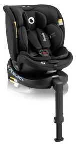 Lionelo - Autosedačka so základňou otočná NAVY i-Size 40-150 cm čierna