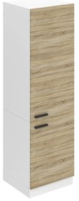 Vysoká kuchynská skrinka Belini Premium Full Version pre vstavanú chladničku 60 cm dub sonoma