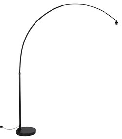 Moderná oblúková lampa čierna bez tienidla - XXL