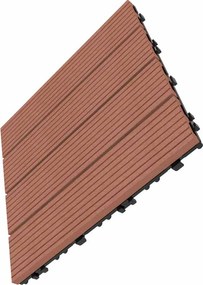 WPC dlaždica LEGI BASE 30 x 30 cm, chocolate