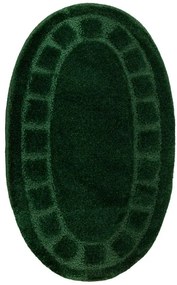 Kúpeľňový koberček Ocean fľaškovo zelený ovál