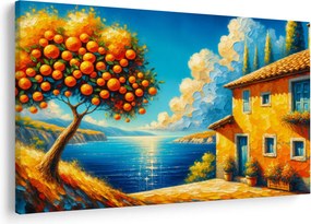 Obraz - Dom s pomarančmi II. (90x60 cm)