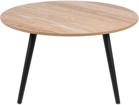 Konferenčný stolík s dyhou z jaseňa Actona Stafford, ⌀ 80 cm