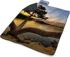 Sablio Plážová deka Strom pri jazere: 200x140 cm