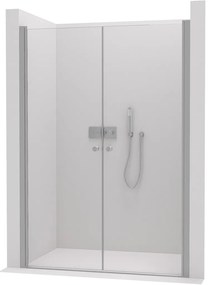 Cerano Antelo, 2-krídlové sprchové dvere 100x190 cm, 6mm číre sklo, chrómový profil, CER-CER-432325
