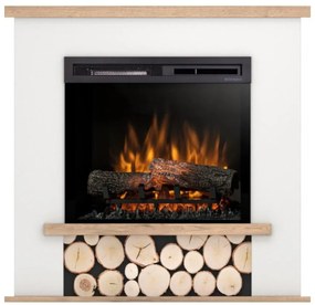 Elektrický krb Tula 23 biely/dub