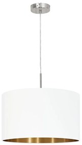 Eglo 78695 - Luster na lanku PASTERI 1xE27/60W/230V biela EG78695