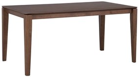 Jedálenský stôl 160 x 90 cm tmavé drevo LOTTIE Beliani