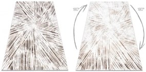 Koberec AKRYL VALS 0W1733 C56 46 abstrakcia 3D slonia kosť / béžový