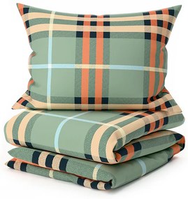 Obliečky z mikrovlákna PLAIDORY zelené Rozmer obliečky: 2 ks 70 x 90 cm | 200 x 220 cm