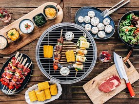 LotusGrill Classic s taškou + 1 sada batérií + 1kg uhlia + 1 gél