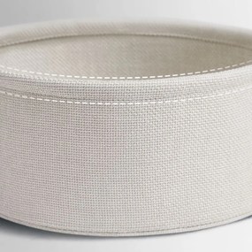 Okrúhly stolík s úložným košom COLETTE, 45x50cm, šedá/biela Vasagle