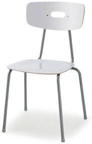 Detská jedálenská stolička AVE, V 440 mm, biela