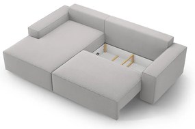 Svetlosivá rozkladacia rohová pohovka (ľavý roh) Jodie – Micadoni Home