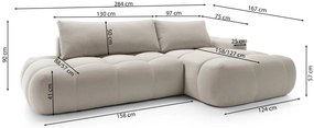 Rohová sedacia súprava Ombre (P) (medená + čierna). Akcia -18%. Vlastná spoľahlivá doprava až k Vám domov. 1100452