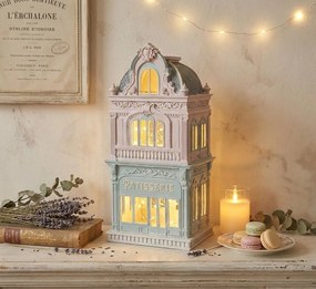 Decorative Figurine House 19x15x38 Cm Blue Plastic - 19*15*38 cm