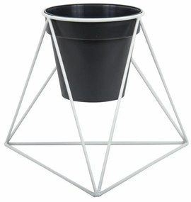 Stojan na kvety Mell 40 cm biely