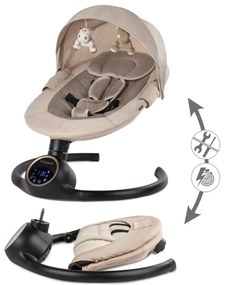 Elektrické hojdacie kreslo Kidwell REVE 2v1 pre bábätká s Bluetooth ovládaním