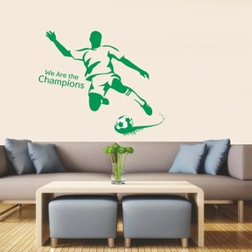 Veselá Stena Samolepka na stenu na stenu Zelený futbalista