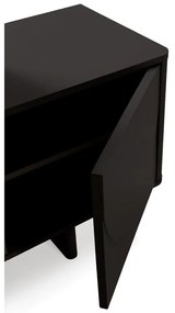 Čierny TV stolík 180x55x40 cm Solei – MOME