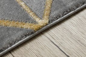 Koberec EMERALD exkluzívne 1012 glamour, štýlový geometrický, mramor sivo / zlatý