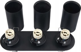 BERGE LED svietidlo 3xGU10 bodové - čierne