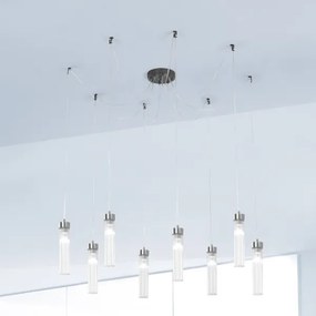 Kolarz 6009.30860 - Luster na lanku RAGGIO 8xE14/25W/230V pavúk matný chróm