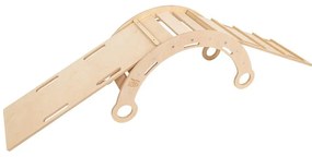 Hojdačka z borovicového dreva v prírodnej farbe 39x75x38 cm Montessori – Meowbaby