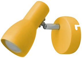 CLX Detské bodové nástenné svietidlo PANDULF, žlté