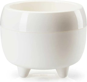 PLASTOVÝ KVETINÁČ BOTANICA SADA 2KS 30X24 CM+23X18,5 CM KRÉMOVÁ