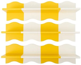 Žltá/biela detská polica 80 cm Bubbi – Bloomingville Mini